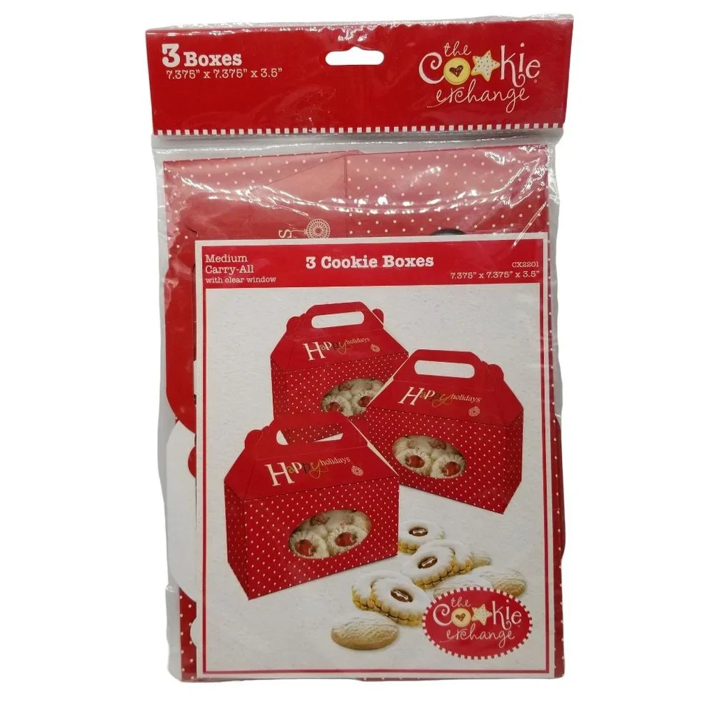Cookie Treat Muffin Pastry Bagel Take Away Gift Food Boxes Totes Medium 9 Boxes